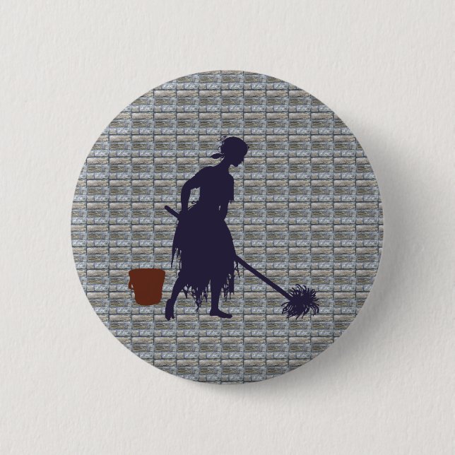 Badge Rond 5 Cm Cendrillon (Devant)