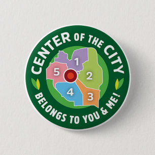 Badge Rond 5 Cm Center of the City