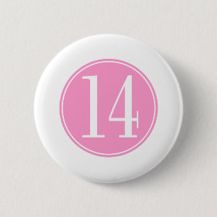 Badge Rond 5 Cm Cercle #14 rose