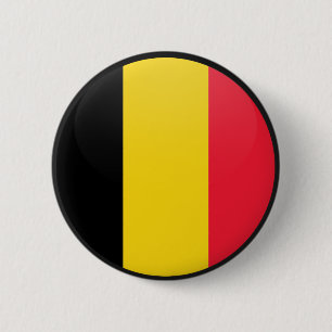 Badge Rond 5 Cm Cercle de drapeau de qualité de la Belgique