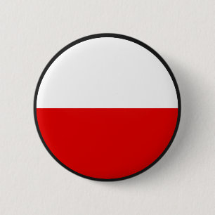 Badge Rond 5 Cm Cercle de drapeau de qualité de la Pologne