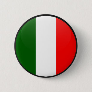 Badge Rond 5 Cm Cercle de drapeau de qualité de l'Italie