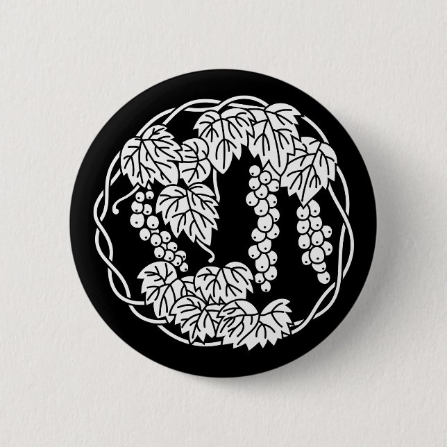 Badge Rond 5 Cm cercle de raisin (Devant)