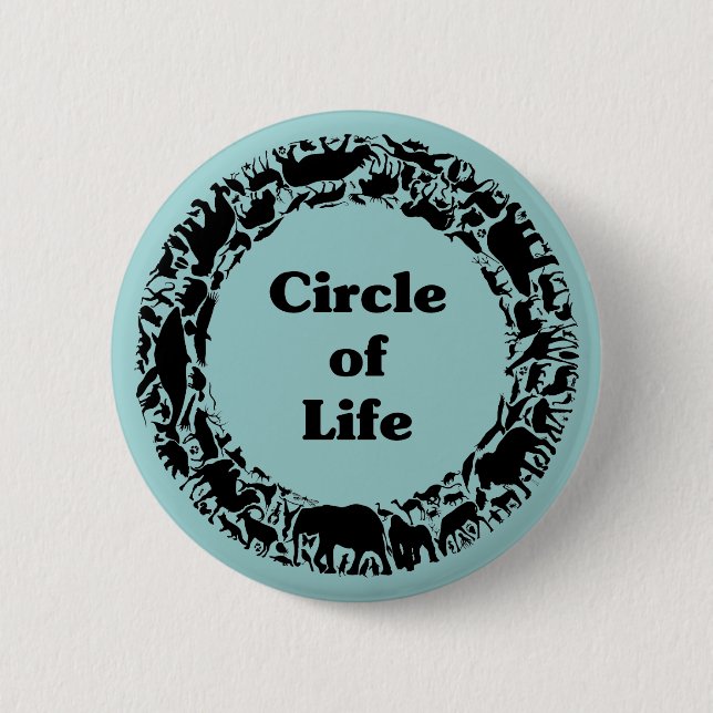 Badge Rond 5 Cm Cercle de vie (Devant)