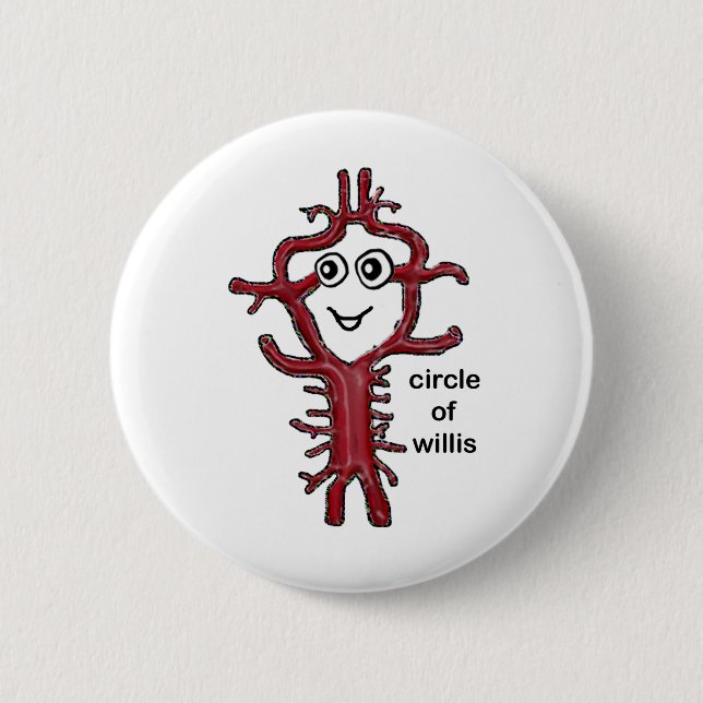 Badge Rond 5 Cm Cercle de Willis (Devant)
