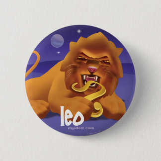 Badge Rond 5 Cm Cercle d'Idolz Lion