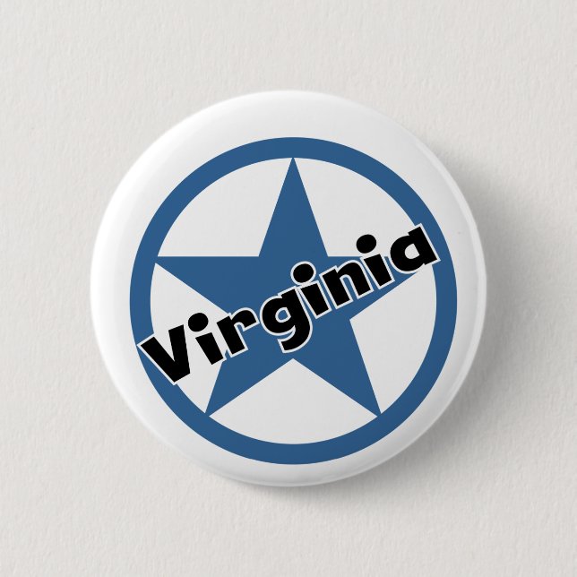 Badge Rond 5 Cm Cercle la Virginie (Devant)