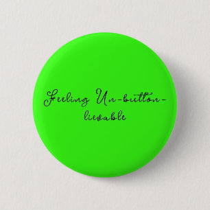 Badge Rond 5 Cm Cercle Personnalisé Vert Néon Tendance 