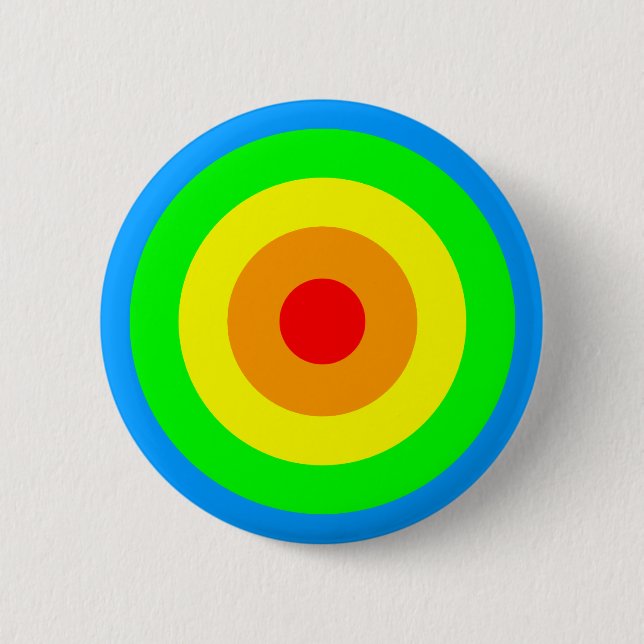 Badge Rond 5 Cm Cercles Acides Arc-en-ciel (Devant)