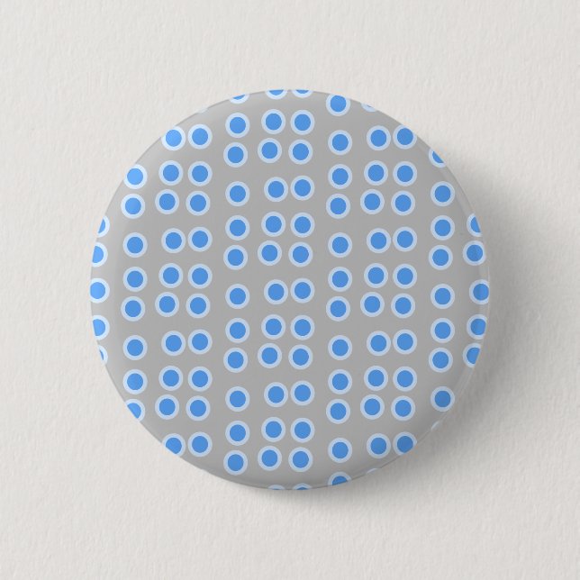 Badge Rond 5 Cm Cercles bleus (Devant)