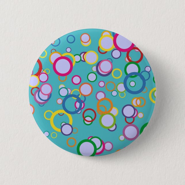 Badge Rond 5 Cm Cercles colorés (Devant)