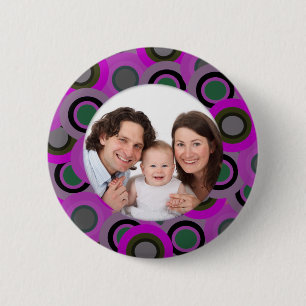 Badge Rond 5 Cm Cercles colorés/photo