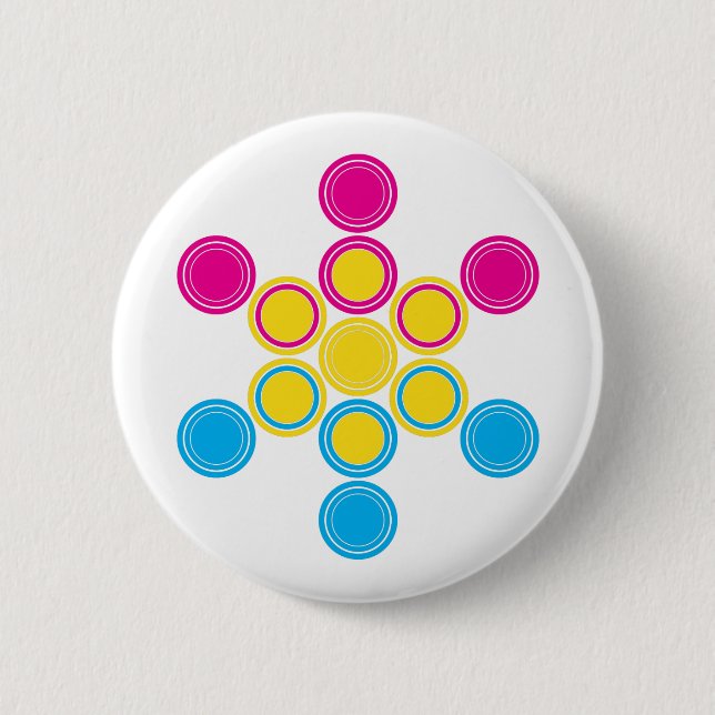 Badge Rond 5 Cm Cercles panSacrés (Devant)