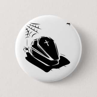 Badge Rond 5 Cm Cercueil de vampire
