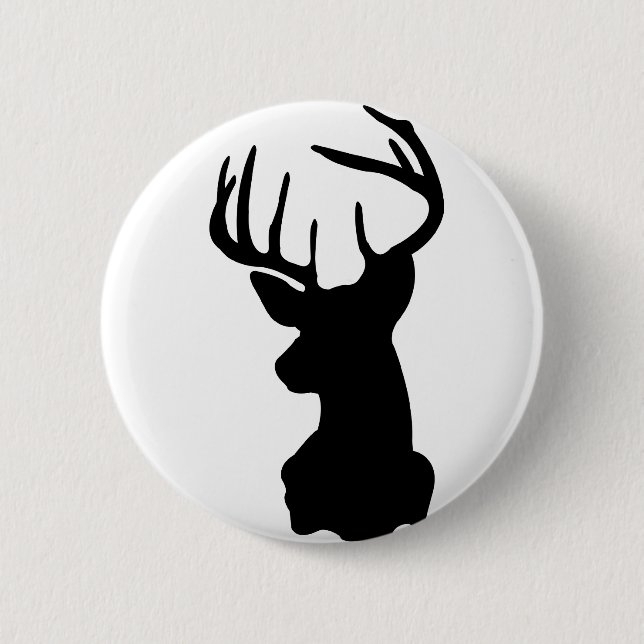 Badge Rond 5 Cm cerfs communs (Devant)