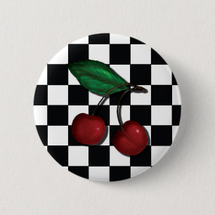 Badge Rond 5 Cm cerise