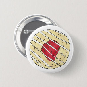 Badge Rond 5 Cm Cerise Danoise Viennoiserie Chef pâtisserie Boulan