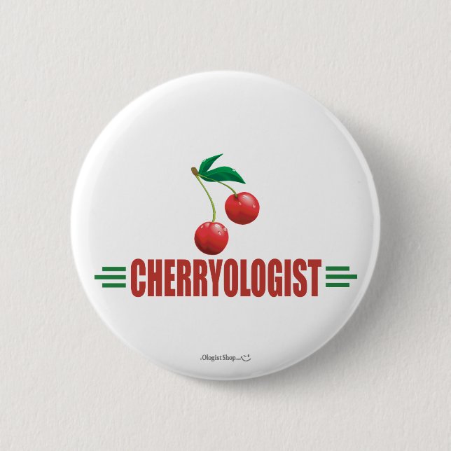 Badge Rond 5 Cm Cerises Drôles (Devant)