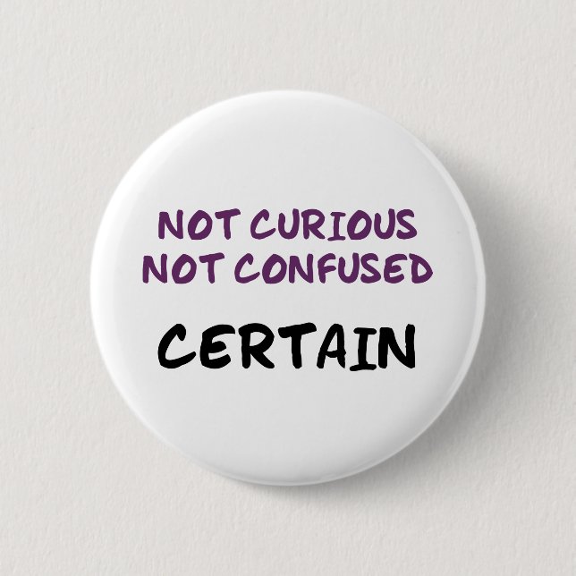 Badge Rond 5 Cm Certain (Bi) (Devant)