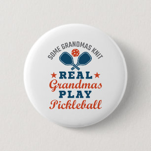 Badge Rond 5 Cm Certains grands-mères Knit Real Grandmas Jouer au