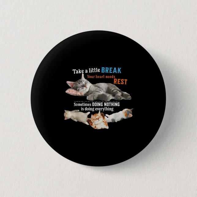 Badge Rond 5 Cm Certified Nap Expert Funny Lazy Cat Meme Cat Moms  (Devant)