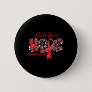 Badge Rond 5 Cm Cerveau Aneurysme Survivant Mois de sensibilisatio