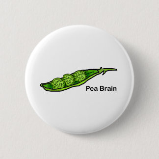 Badge Rond 5 Cm Cerveau de pois