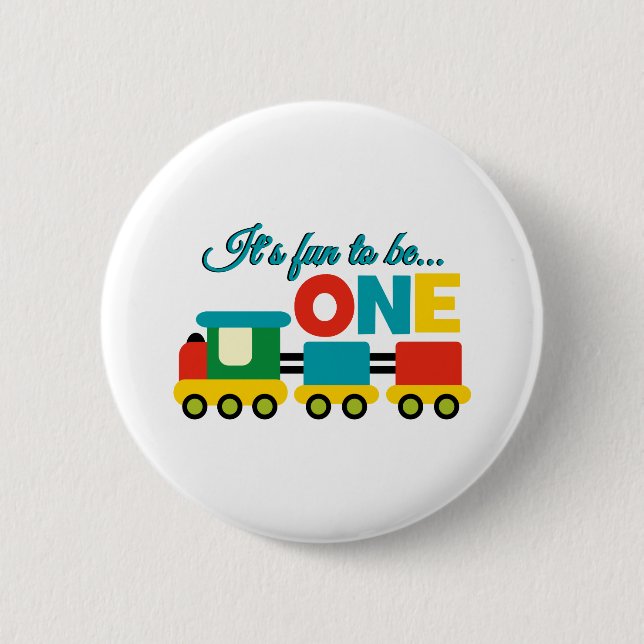 Badge Rond 5 Cm C'est amusant d'être un (Devant)