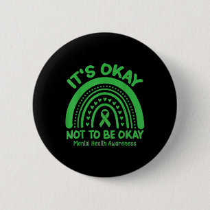 Badge Rond 5 Cm C'Est Bon De Ne Pas Être D'Accord Rainbow Mental H