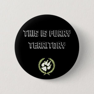 Badge Rond 5 Cm C'est bouton velu de territoire