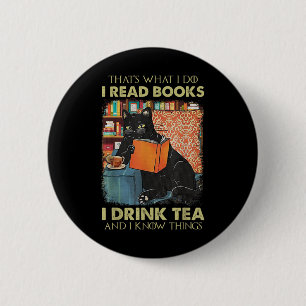 Badge Rond 5 Cm C'Est Ce Que Je Fais Je Lis Des Livres Je Bois Du