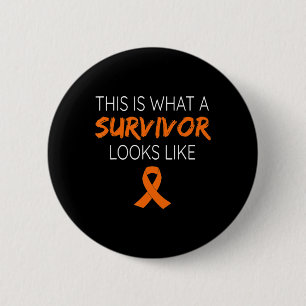 Badge Rond 5 Cm C'Est Ce Qu'Un Survivant Ressemble À Un Leucémien