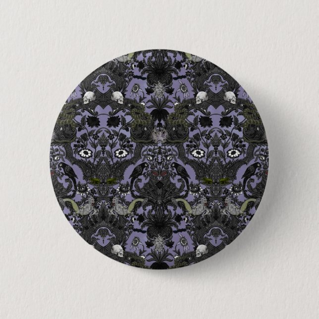 Badge Rond 5 Cm C'est damassé hantée par ~ de Halloween (Devant)