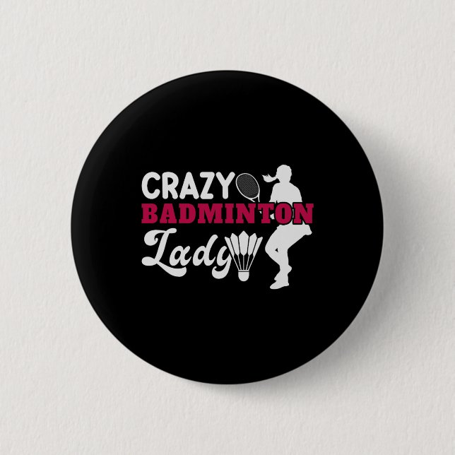 Badge Rond 5 Cm C'est dans mon Dna Dminton Shuttle Racket Dminton  (Devant)