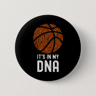 Badge Rond 5 Cm C'est dans My Dna Bysketbyll Joueur Byll Jeu Fun B
