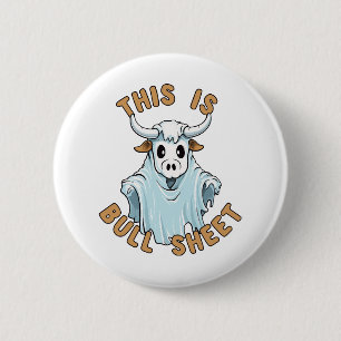 Badge Rond 5 Cm C'est de la merde - drôle de feuille de boo