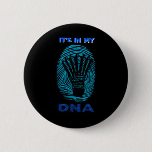 Badge Rond 5 Cm C'est drôle dans mon Adn pour la famille des joueu