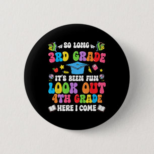 Badge Rond 5 Cm C'est fini 3e année Diplômé 4e année Me voici