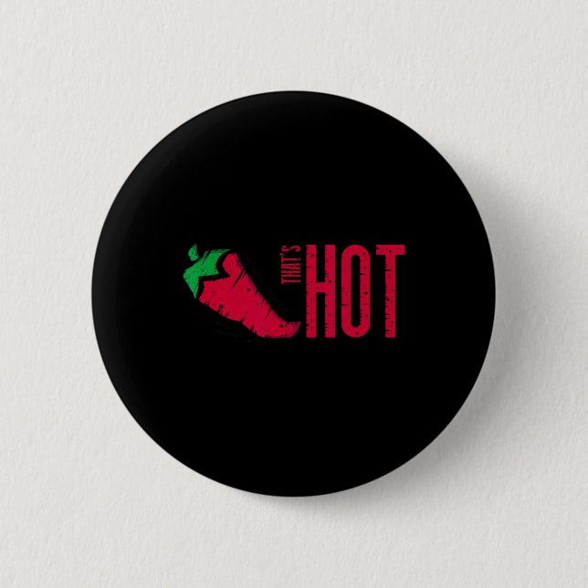 Badge Rond 5 Cm C'est Hot Red Chili Pepper (Devant)