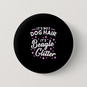 Badge Rond 5 Cm C'Est La Parties scintillant De Chien Beagle