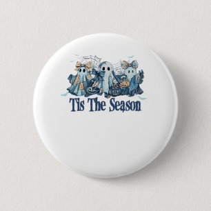 Badge Rond 5 Cm C'est la saison Boo Couquette Halloween Fantôme Me