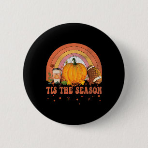Badge Rond 5 Cm C'Est La Saison Halloween Citrouille Café Football