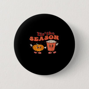 Badge Rond 5 Cm C'Est La Saison Halloween épice Automne Citrouille