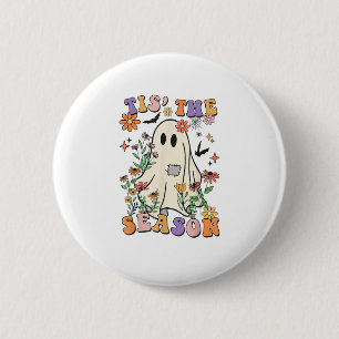 Badge Rond 5 Cm C'Est La Saison Retro Halloween Party Funny tendan