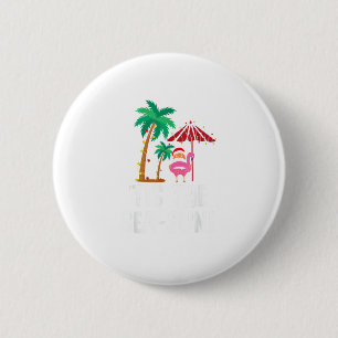 Badge Rond 5 Cm C'Est La Saison Tropicale De Noël Sea-Sun Père Noë