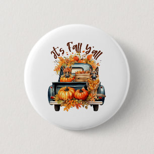 Badge Rond 5 Cm C'est l'automne, vous tous, chiots berger allemand