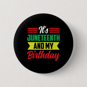 Badge Rond 5 Cm C'est le 11 juin et mon anniversaire Africa Americ