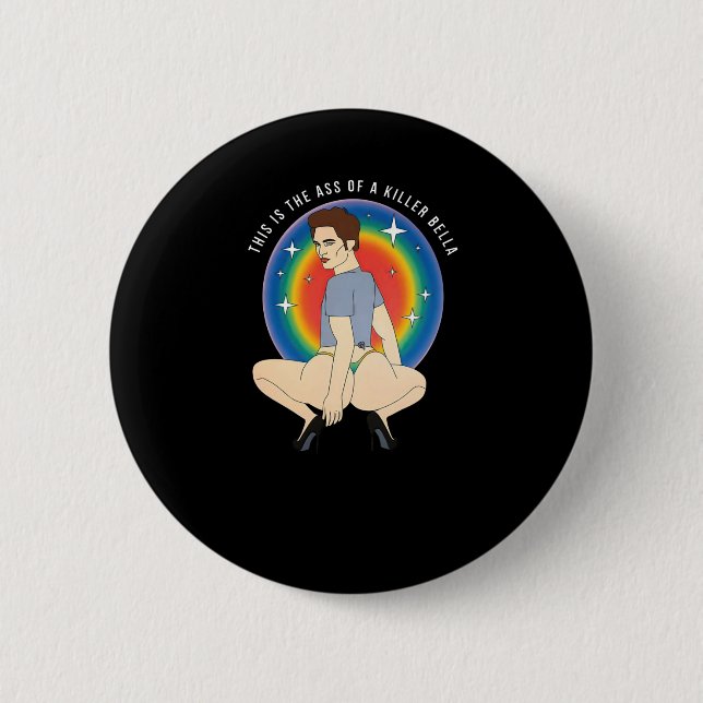 Badge Rond 5 Cm C'Est Le Cas D'Un Tueur (Devant)