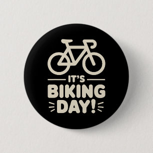Badge Rond 5 Cm C'est le jour du vélo Cyclisme Extérieur Route Cav
