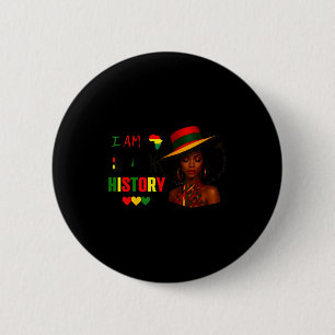 Badge Rond 5 Cm C'est le Mois de l'histoire des Noirs femmes afro-